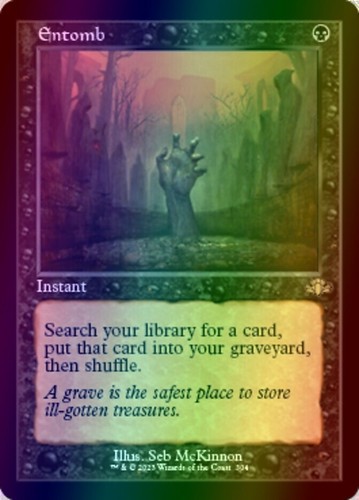 Mtg entomb - entomb, retro