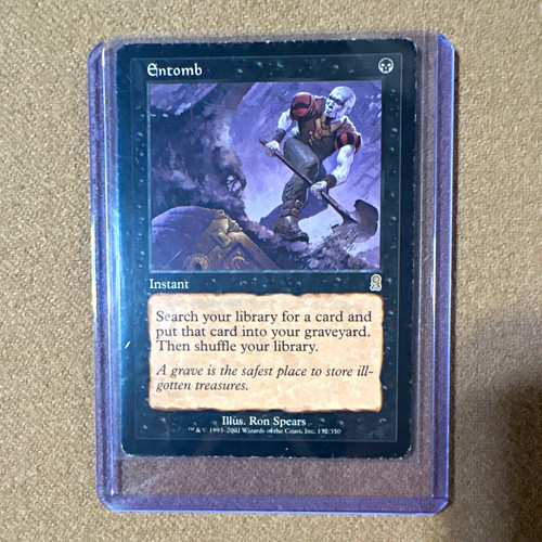 Mtg entomb odyssey rara carta - entomb,