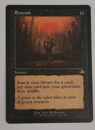 Entomb mtg dmr 304 raro - mtg,