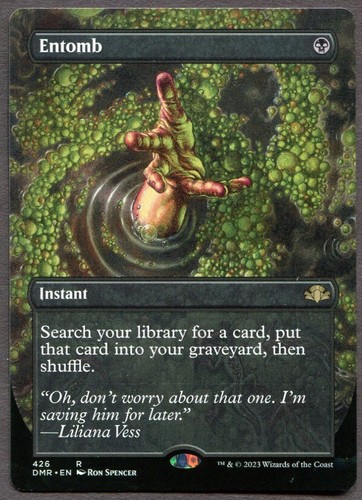Mtg entomb 426 borderless - entomb,