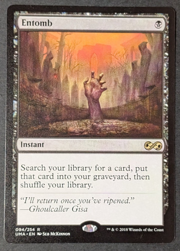 Mtg card entomb - -,