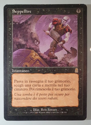 Mtg entomb seppellire ita - entomb,